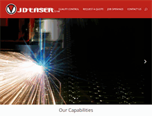 Tablet Screenshot of jdlaserinc.com